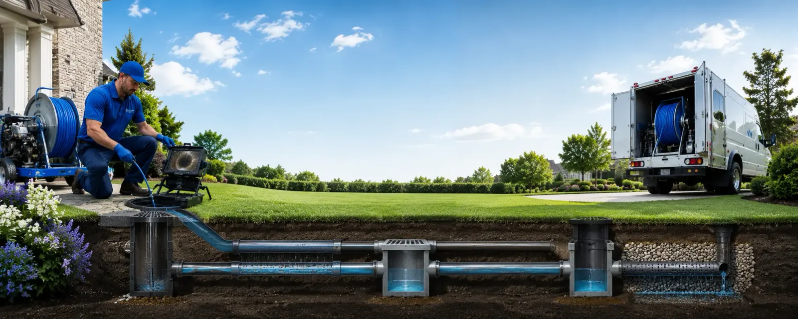Outdoor drain cleaning information for Coffeeville, MS